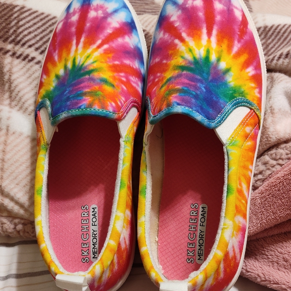 Skechers ' Colorful Tie-Dye Slip-On Sneakers